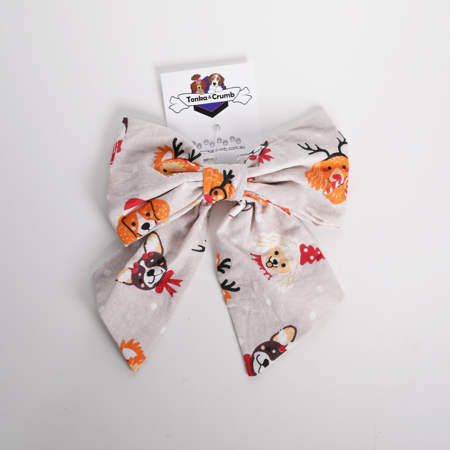 Christmas bow for dogs