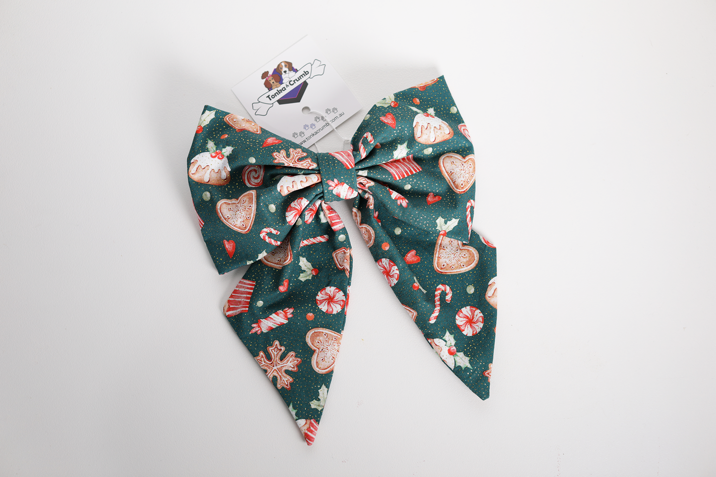 Christmas theme hair bow