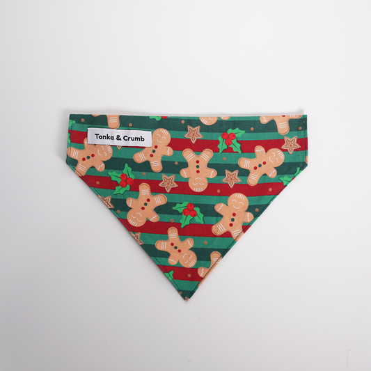 Gingerbread men dog bandana