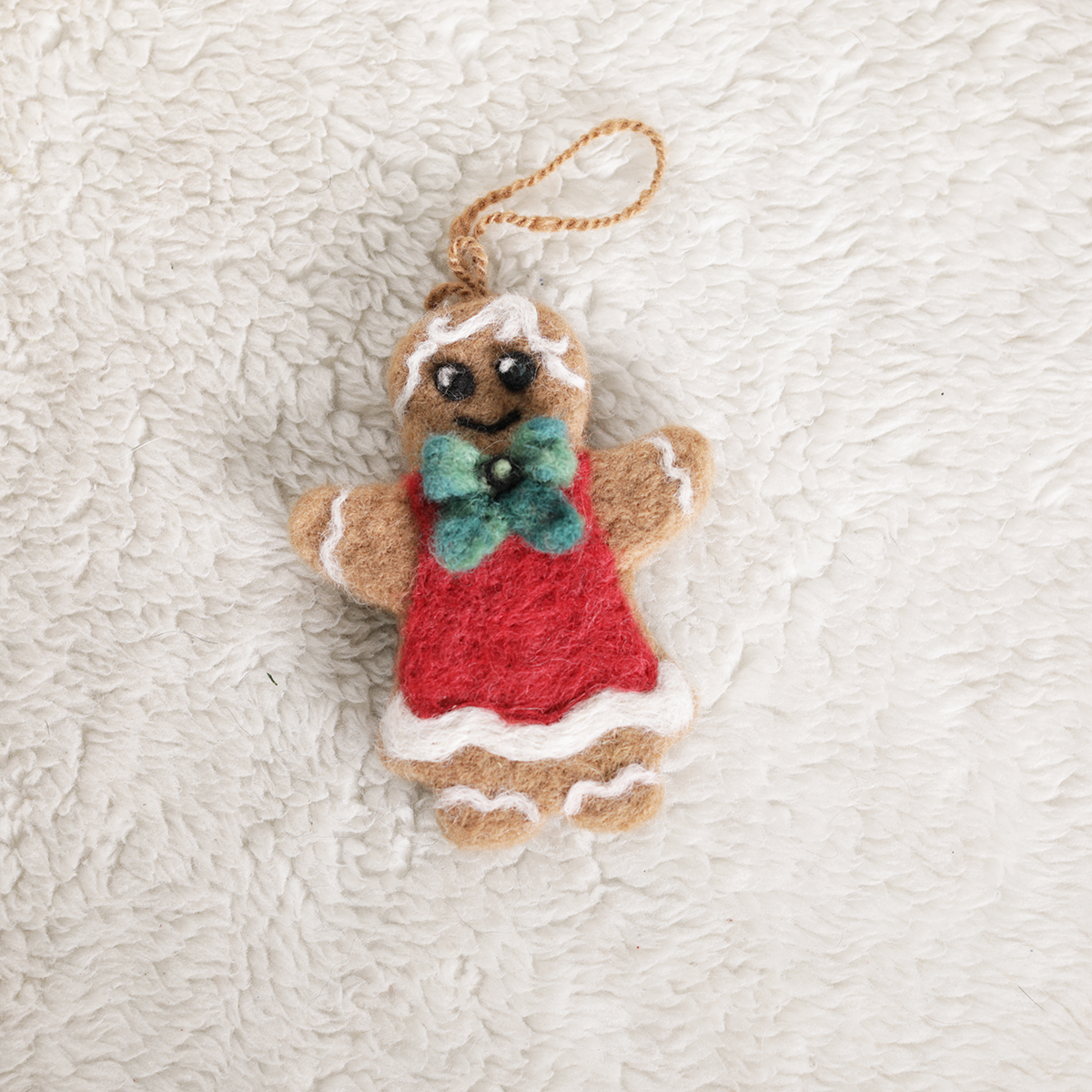 Christmas gingerbread woman ornament